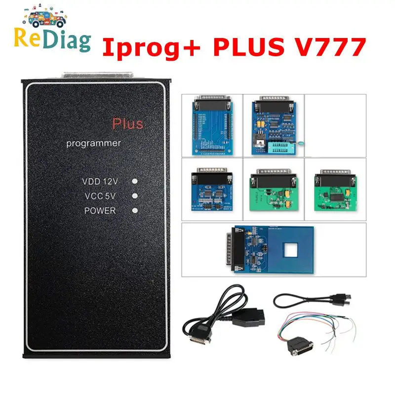 

Профессиональный программатор ключей IPROG + PLUS V777 с полными адаптерами, с поддержкой IMMO, пробег, замена Carprog/Digiprog