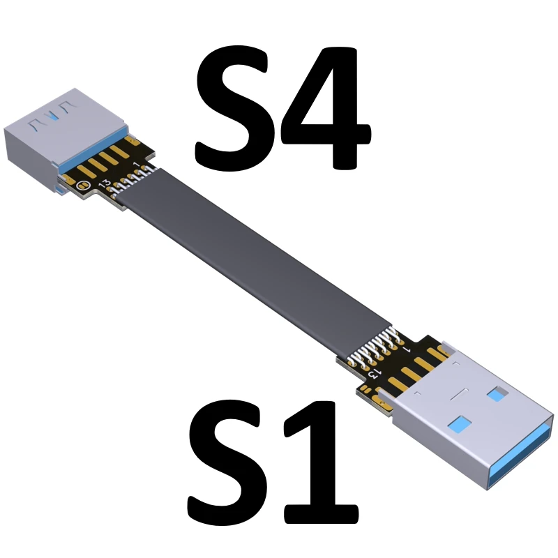 FPV USB 3.0 Type-A 90 градусов адаптер 5 см-3 0 см FPC плоский кабель 20pin для мультикоптера