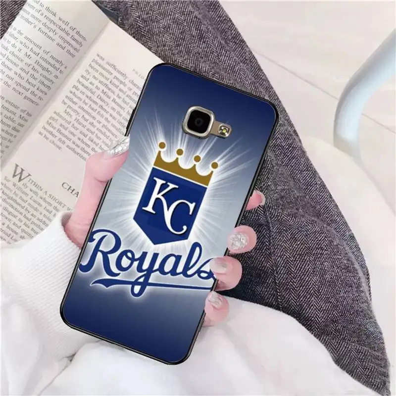 

Kansas City Royals Black TPU Phone Case For Samsung A 9 10 20 30 40 M20 S 30 31 J5(2015) J5prime 6 7 Plus