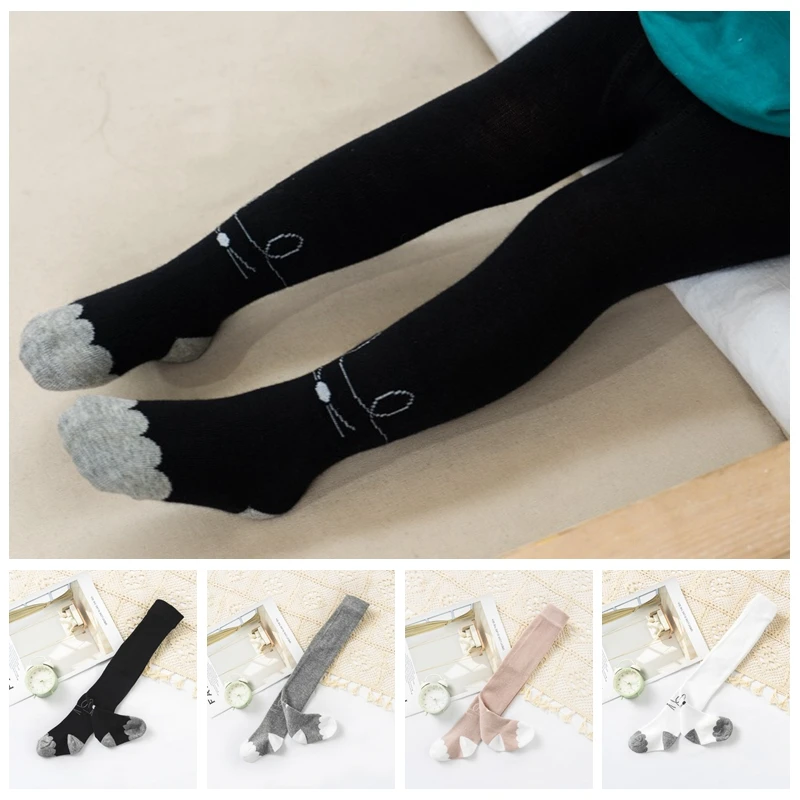 Детские колготки хлопковые для маленьких девочек одежда Осенние милые