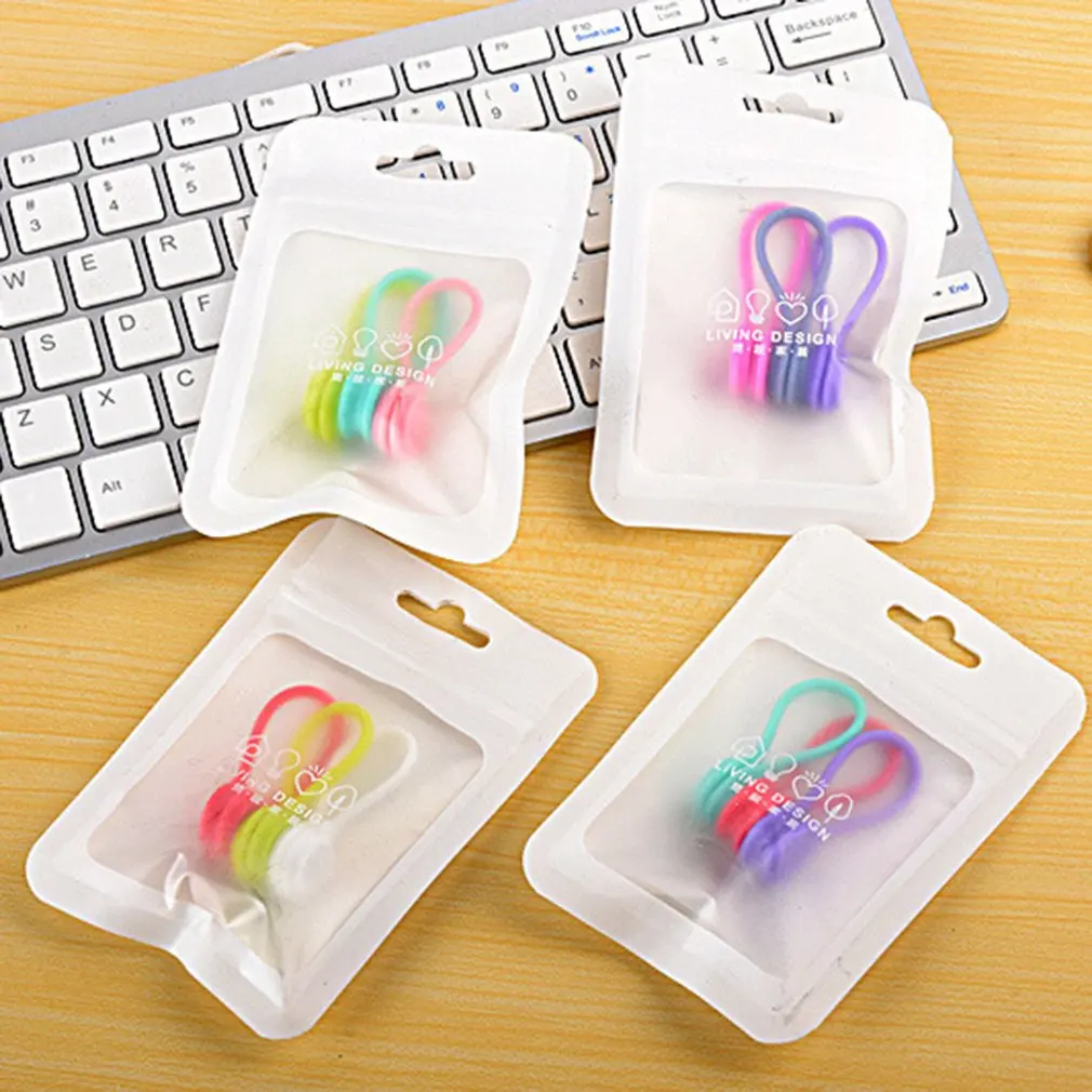 

3pcs Cable Organizer Soft Silicone Magnetic Cable Winder Cord Earphone Storage Holder Clips Cable Winder For Earphone Data Cable