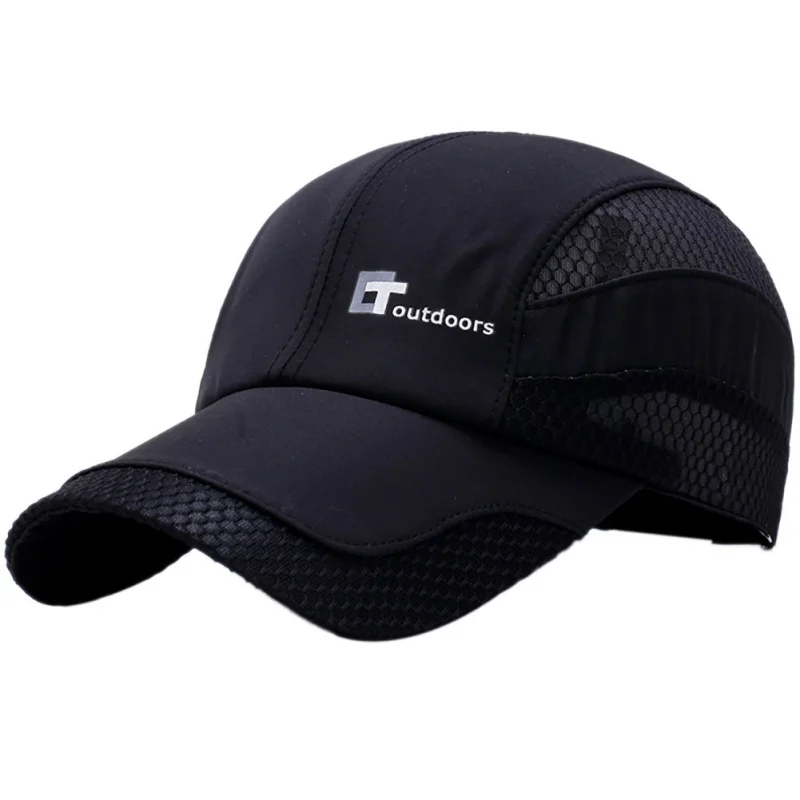 

Men Baseball Cap Mesh Letter Embroidery Sunshade Quick Dry Anti-UV Adjustable Women Hat for Running Golf Tennis Fishing Hiking