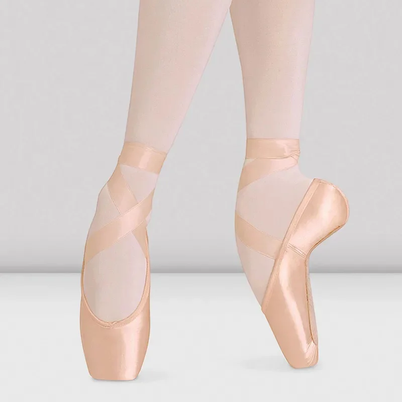 

USHINE 29-44 Porfessional Pointe Shoes Bandage Ballet Dancing Girl Woman Professional Satin Sponge Dance Silicone Toe Pads