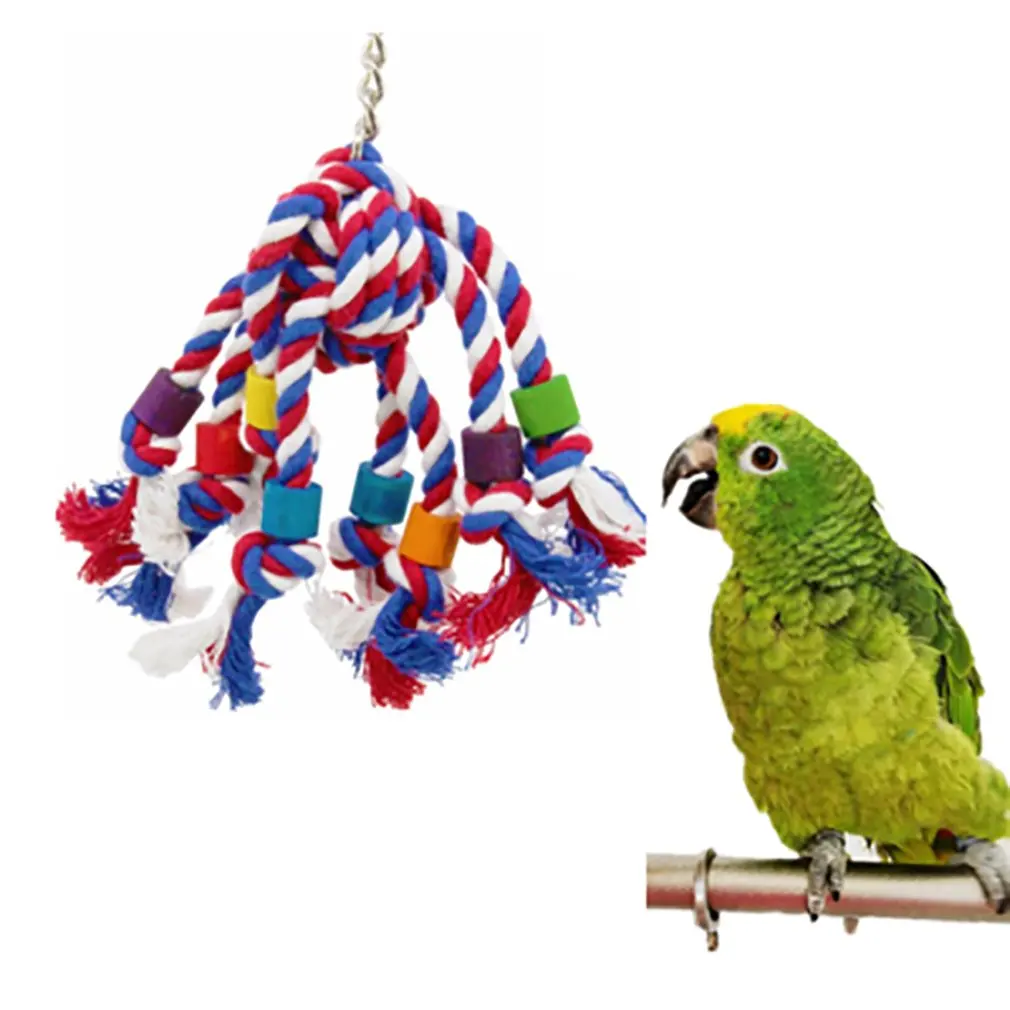 

Parakeet Cockatiel Chew Fun Bird Toy Durable Parrot Bird Cages Chew Toys Colorful Pet Stand Training Accessories