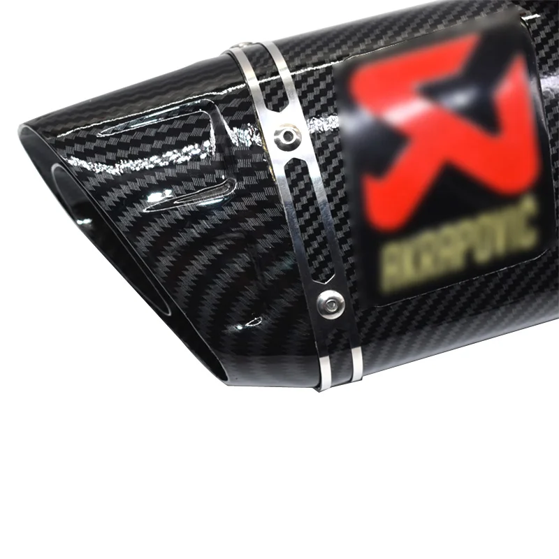 Moto rcycle 500cc 600cc выхлопные Углеродные волокна выхлопные moto rcycle escape moto для honda suzuki R6 R1 CBR500 Z750 R3 CBR1000RR