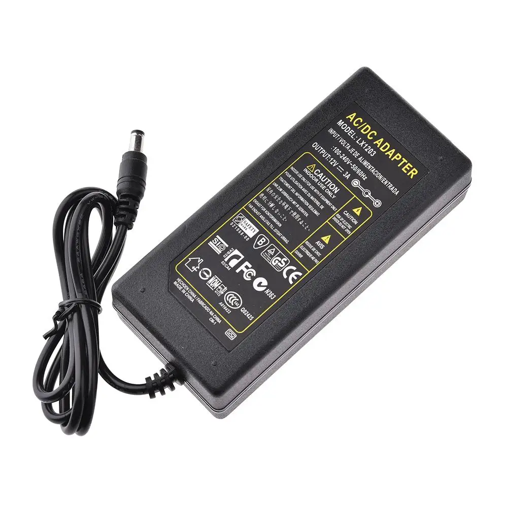 12V 3A/4A/6A адаптер питания трансформатор Светодиодный светильник зарядное