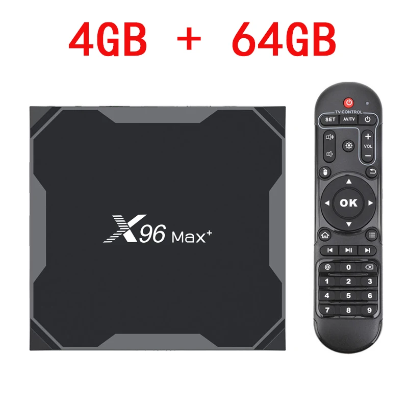 X96 Max PLUS Smart tv BOX Android 9,0 четырехъядерный процессор Amlogic S905X3 4 ГБ 32 ГБ 64 Гб 2,4G и 5 ГГц Wifi BT 1000M 4K телеприставка X96 Max X2 - Цвет: 4GB 64GB TV BOX
