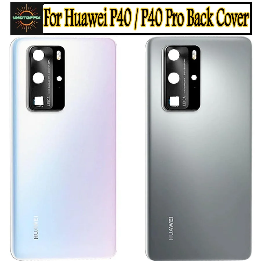 For Huawei P40 Pro Battery Back Cover Rear Door Housing Panel Replacement P40Pro ELS-AN00 ANA-AN00 | Мобильные телефоны и