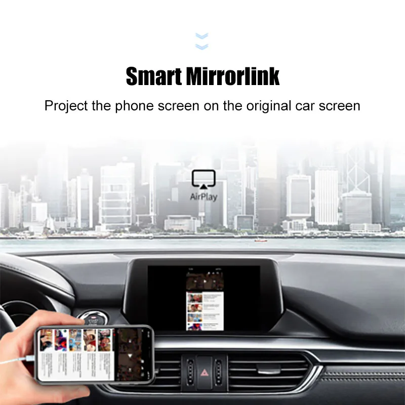 Для Apple TV Car Carplay на Android система для Nissan Беспроводная Mirrorlink видео коробка