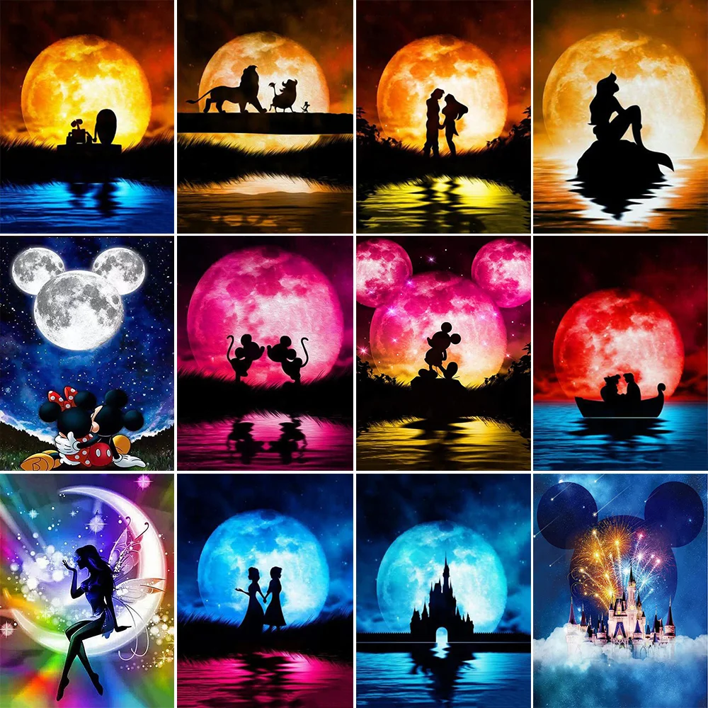 

Алмазная 5D Вышивка CraftArtGo, мультяшная принцесса, полный квадрат, круглая стразы, мозаика, вышивка крестиком, цветы, набор алмазов