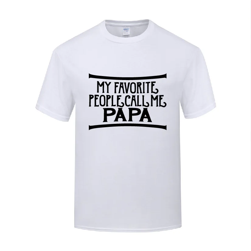 Забавная хлопковая футболка с надписью My любимый люди и Call Me Papa мужские летние