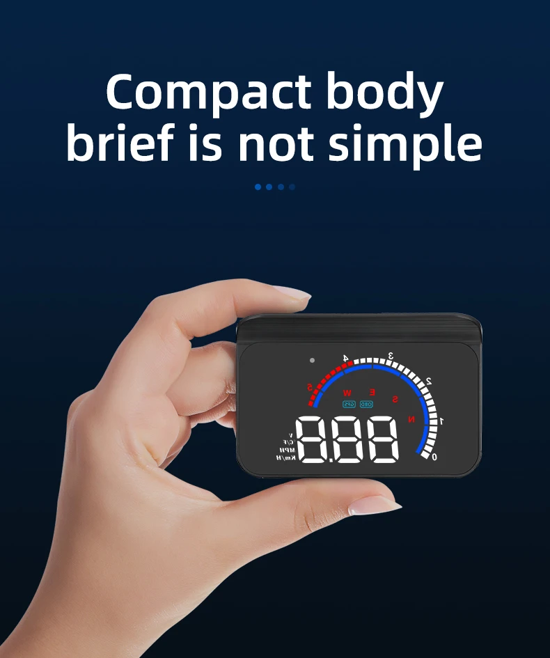 

OBD + GPS Car Front Display Dual HUD System Digital Speedometer Auto Reflective Mirror Security Alarm Accessories M13plus OBD