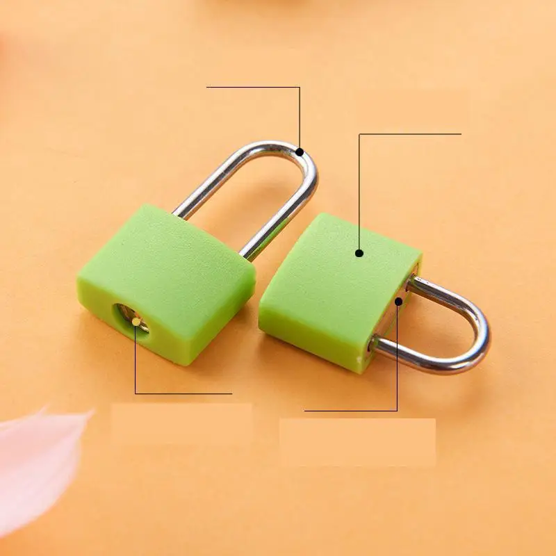 1 Pc Color Mini Copper Lock 20mm Long Beam Brass Case Waterproof Small Padlock Can Be Customized Logo Open | Обустройство дома
