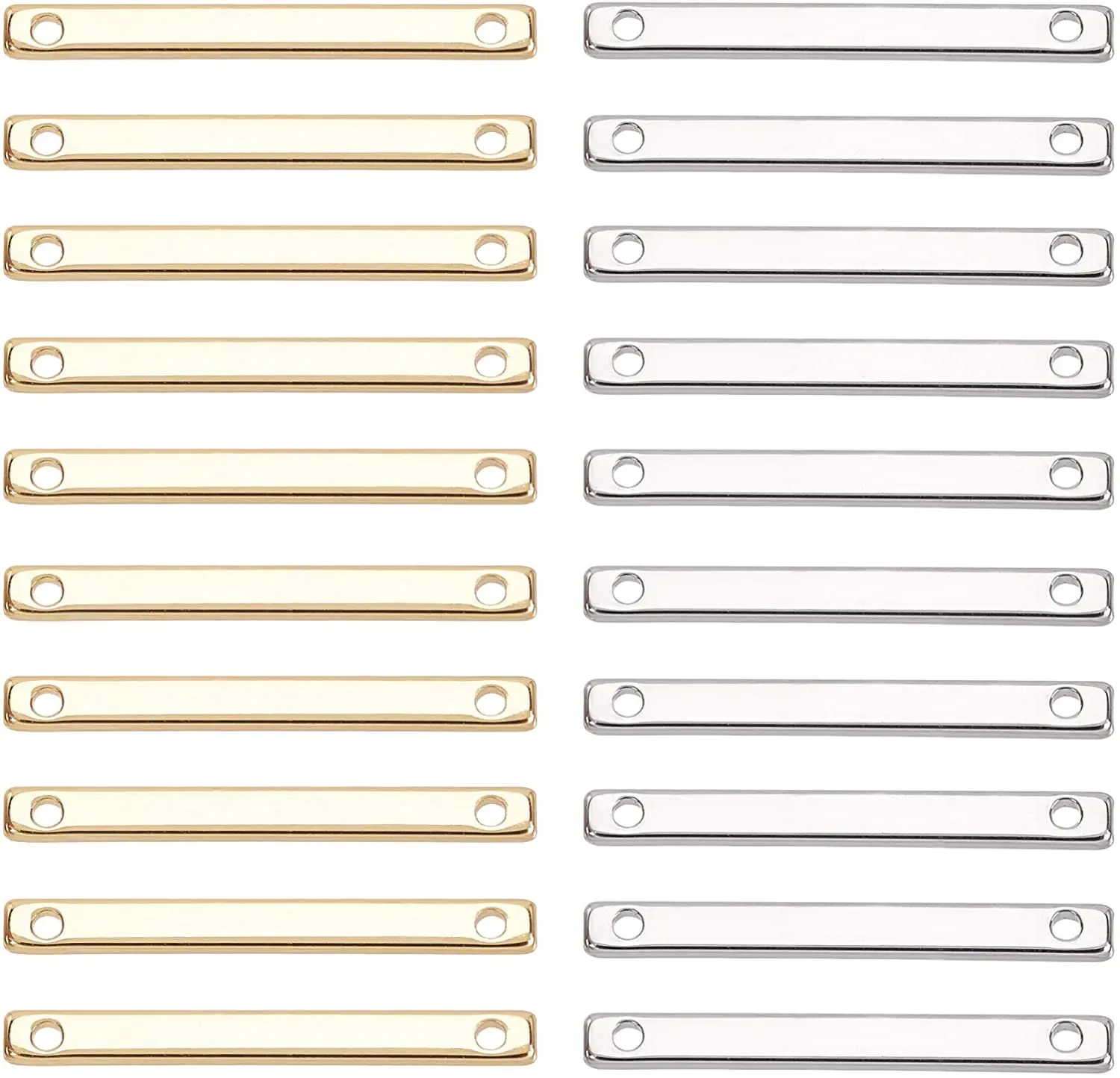 

40 шт., металлические штамповки для браслетов, ожерелий