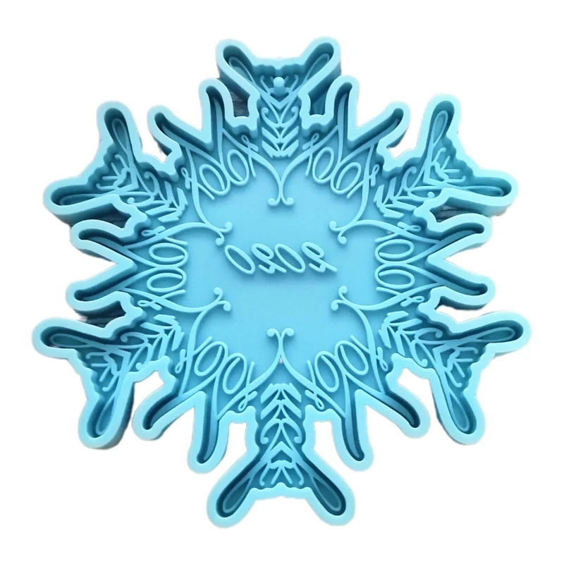 

DIY Crafts Snowflake Coaster Epoxy Resin Mold Keychain Casting Silicone Mould
