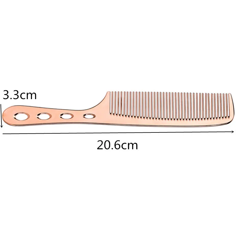 Гребень для волос Парикмахерские парикмахерские алюминиевые металлические
