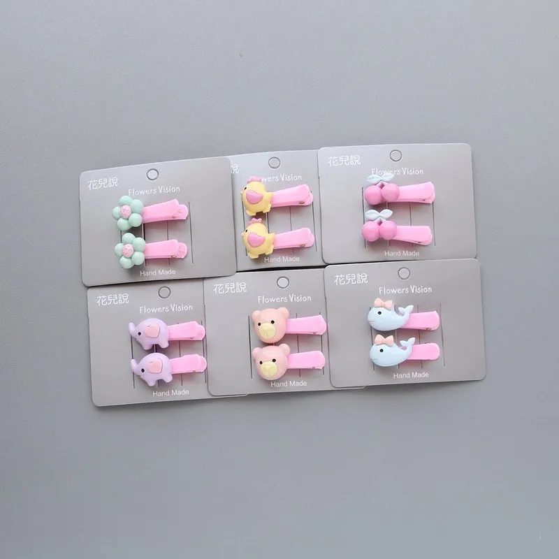 2 шт мультфильм Новый прекрасный курица Жираф Животные девочки дети заколки