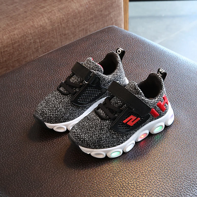 Boys Sneaker Girls Shoes High Quality Kids Led With Lights 2019 Spring Autumn Children Toddler Baby | Детская одежда и обувь