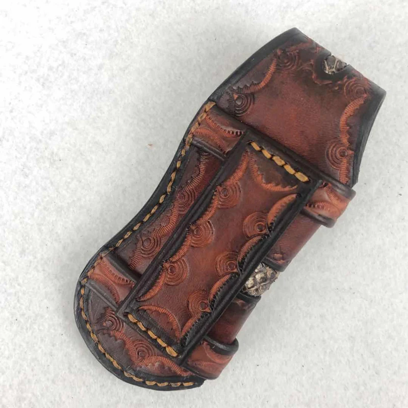 Складной кард нож для охоты на открытом воздухе сумка кожаные складные