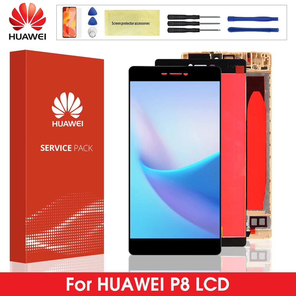 Оригинальный P8 ЖК дисплей для HUAWEI сенсорный экран Замена с рамкой GRA L09 gra l09