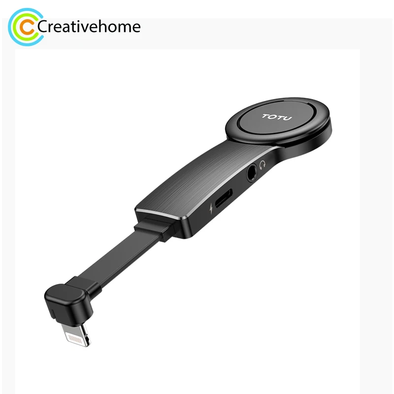 

TOTUDESIGN 5V 2A to Female + 3.5mm Female Ring Bracket Audio Adapter