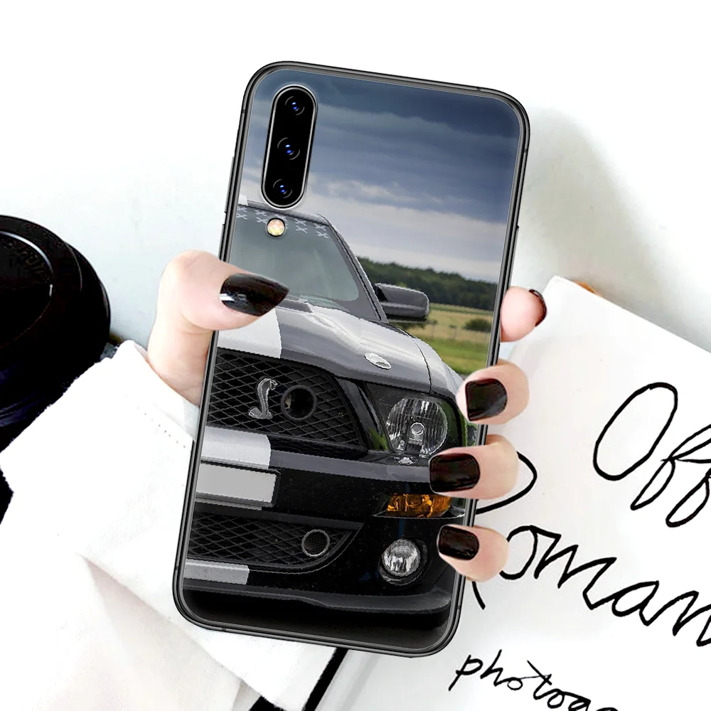

Mustang Luxury Car Phone Case For Samsung Galaxy A 3 5 7 8 10 20 20E 21S 30 30S 40 50 51 70 71 black Bumper Trend Funda 3D Cover