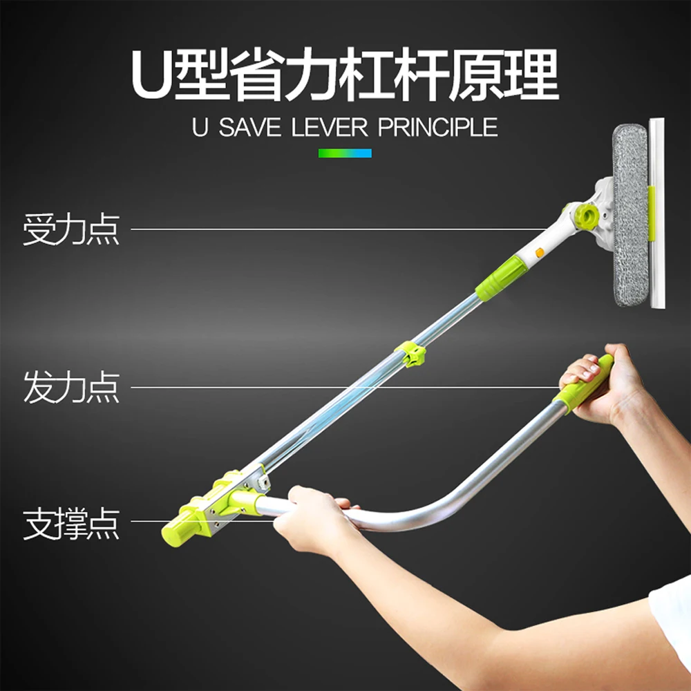 Щетка для мытья окон Hobot улучшенная телескопическая щетка высотных и стекол от