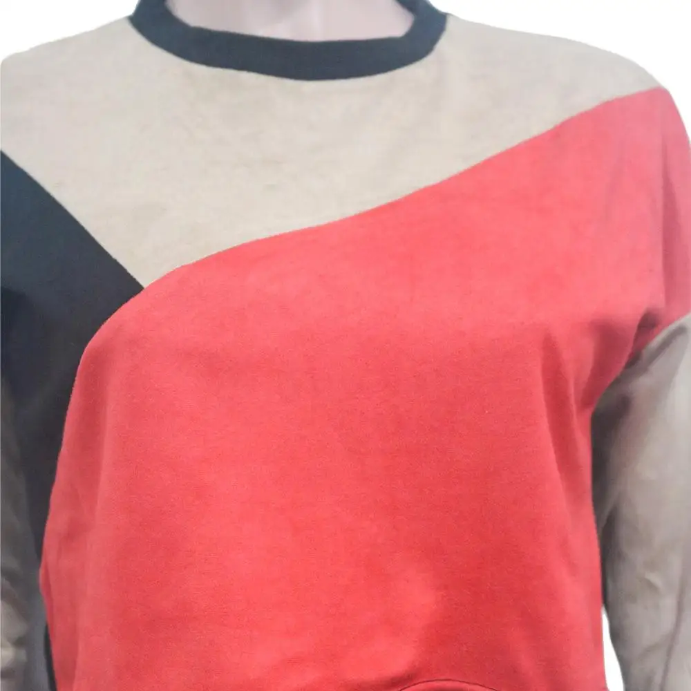 

ZITY Sexy Women Jumpsuit Long Sleeve O Neck Colourful Patchwork Full Length
