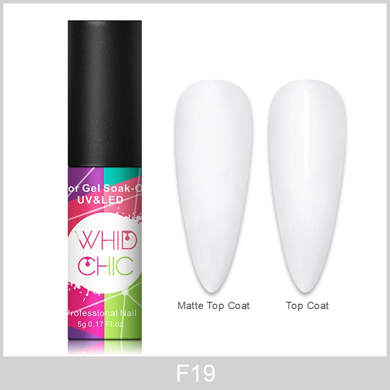 F19 WHID CHICL 1 бутылка 5 мл Цветной Гель-лак для ногтей Чистый Розовый Фиолетовый Синий стойкий УФ-лак для ногтей - Цвет: F19