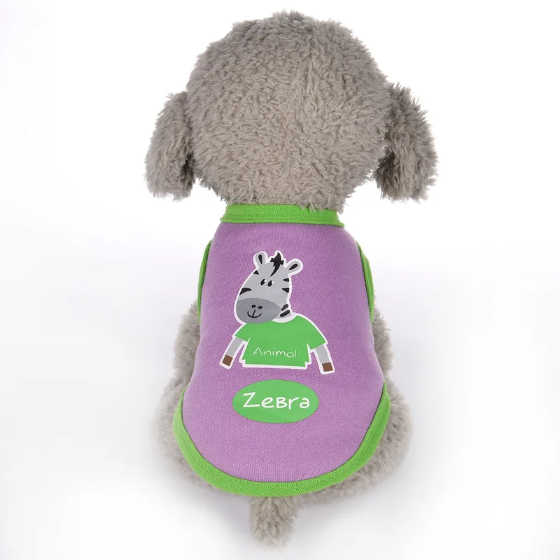 Дешевая Одежда для маленьких собак летняя 4 вида стилей рубашка Милая футболка