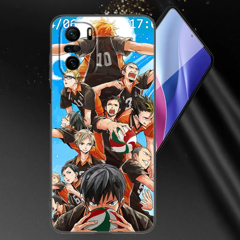 Anime Haikyu Phone Case For Xiaomi Mi POCO X3 NFC GT M4 M3 11T 10T Pro A3 A2 11 Lite NE 11i F3 C31 CiVi Soft TPU Black Cover images - 6