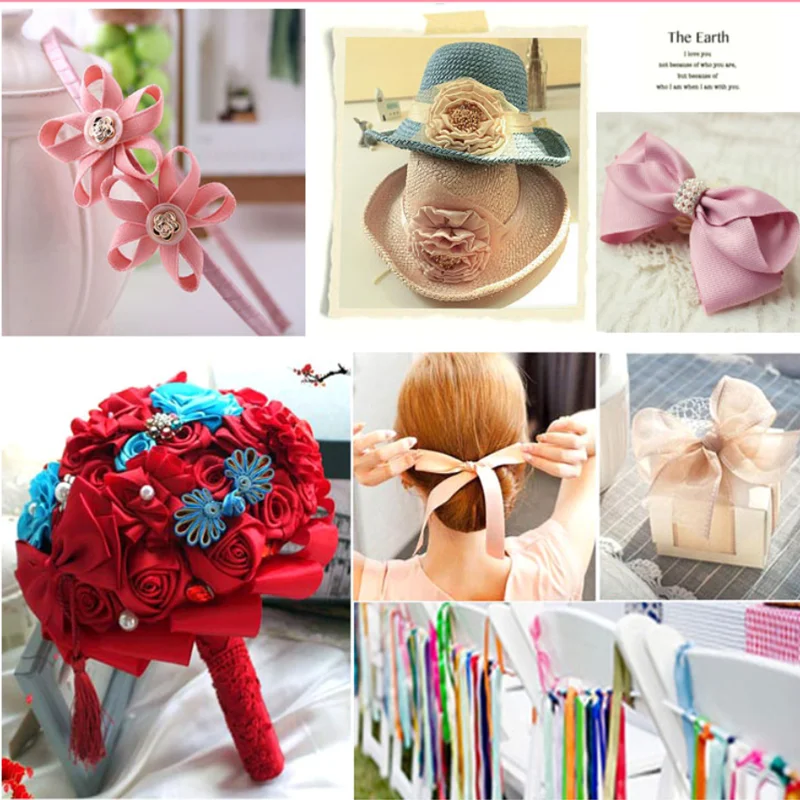 6/10/15/20/25/38/50mm 5ayrds Grosgrain Ribbon For Wedding Christmas Decoration DIY Bows Crafts Gift Wrapping |