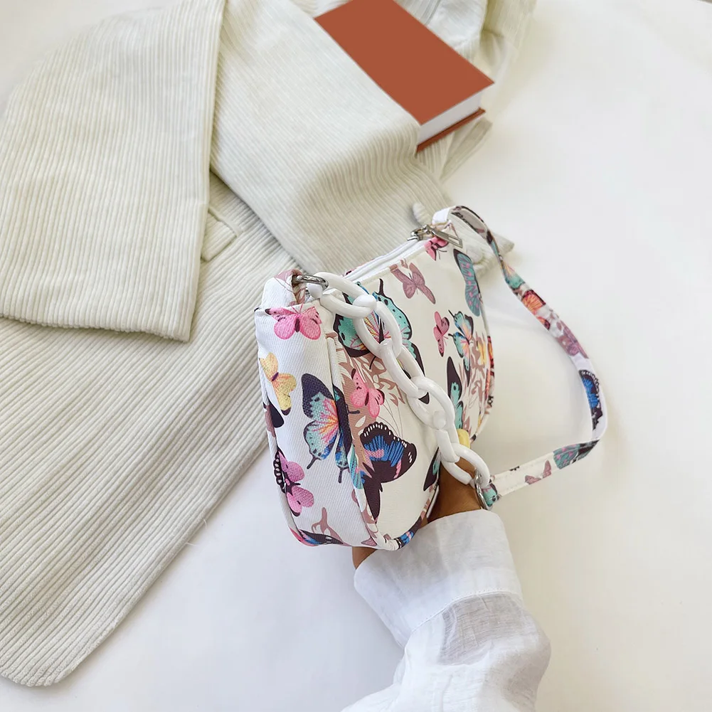 Повседневная однотонная сумка-кошелек нейлоновая дамская сумочка в стиле ретро