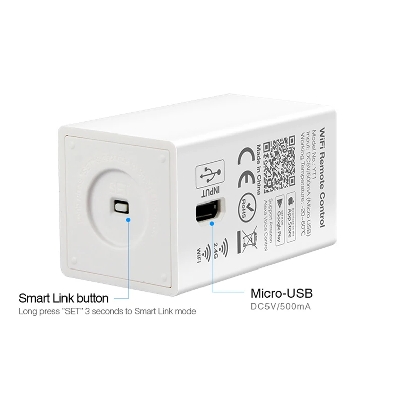 Mi.light YT1 WiFi Voice Remote Control DC5V USB Smart 4G IOS Android APP Controller for 2.4GHz RGB CCT RGBW LED Strip Light Bulb | Лампы и