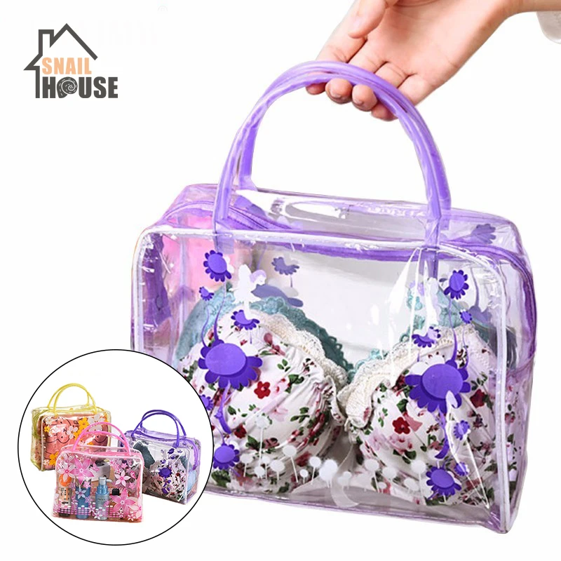 Snailhouse модная Женская водонепроницаемая прозрачная косметичка из ПВХ