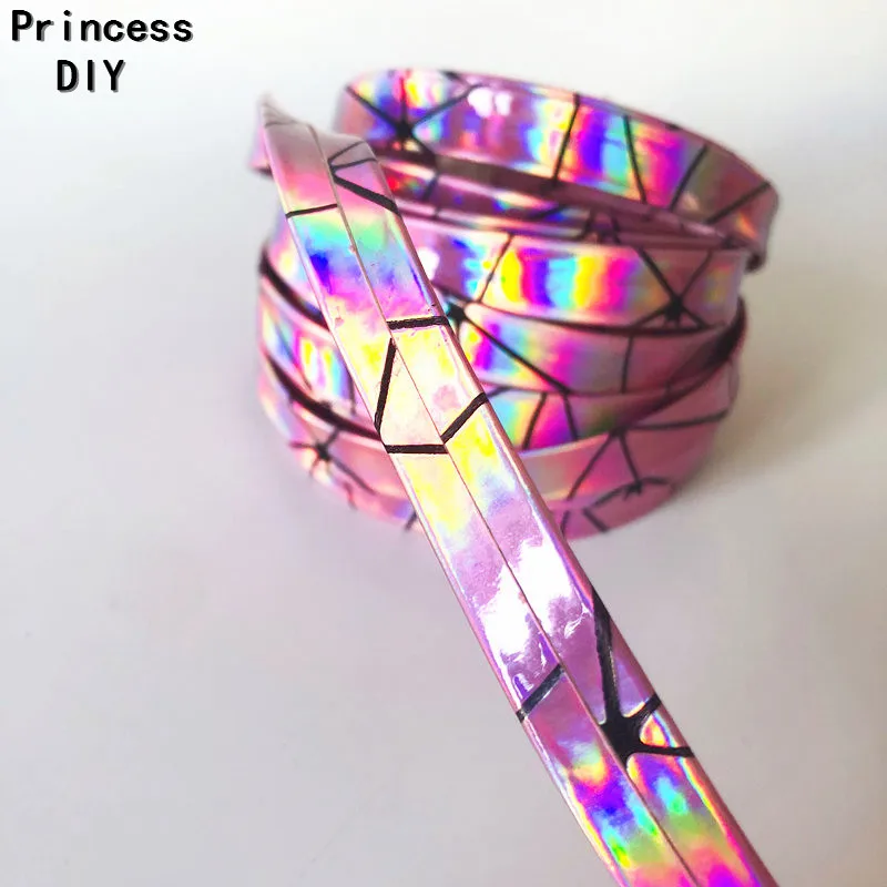 Изготовление 5 м поиск ювелирных изделий напечатанная 10 мм Голографическая лента