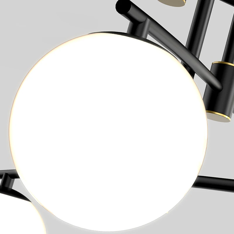 

Modern minimalist glass ball LED chandelier Nordic living room lighting fixture home restaurant lights dining room hanging lamp