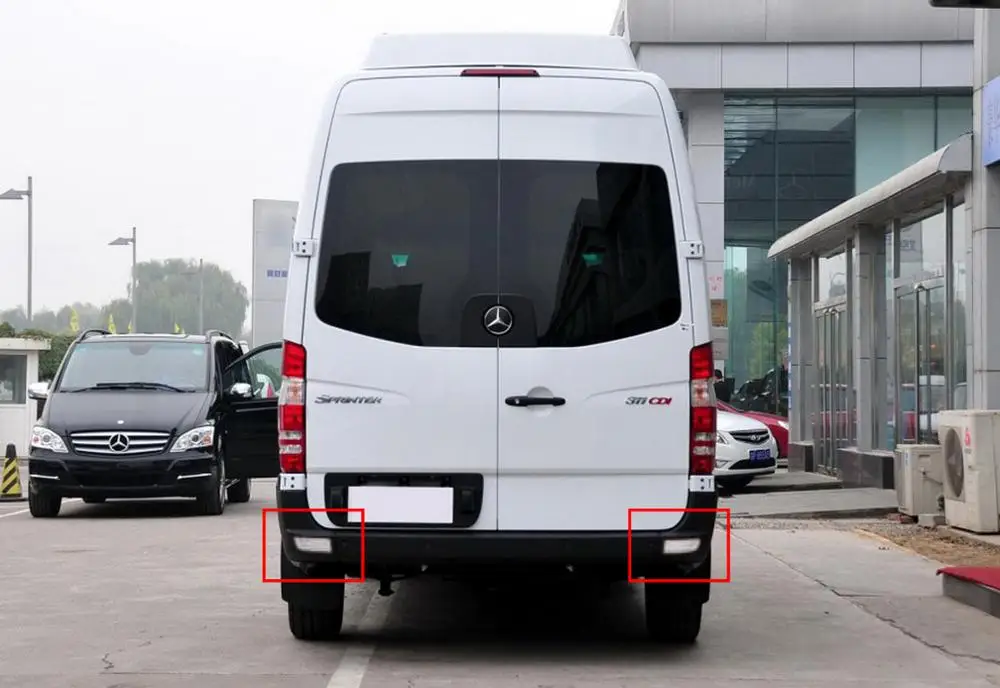 

ANGRONG Clear Lens LED Rear Bumper Reflector Brake Stop Light For Mercedes Benz W639 Vito Viano 2003-2014