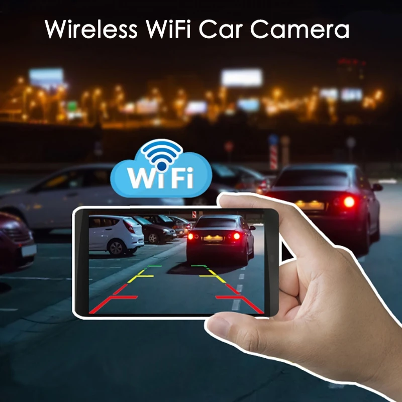 

Car Reversing Camera Wireless WIFI 170 Angle Night Vision Function Camera Suitable for Car Trailer Vehicles