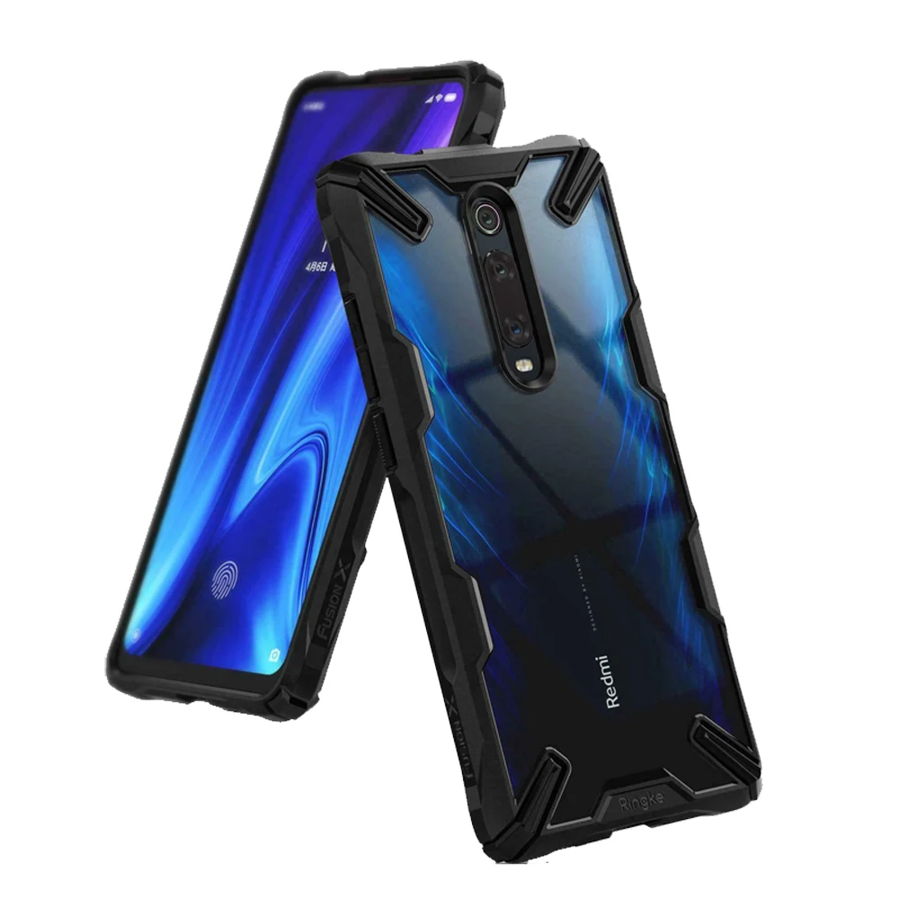Чехол Ringke Fusion-X для Xiaomi mi 9T(mi 9T Pro), Прозрачная Жесткая задняя крышка из поликарбоната, мягкая ТПУ Рамка для Red mi K20(K20 Pro