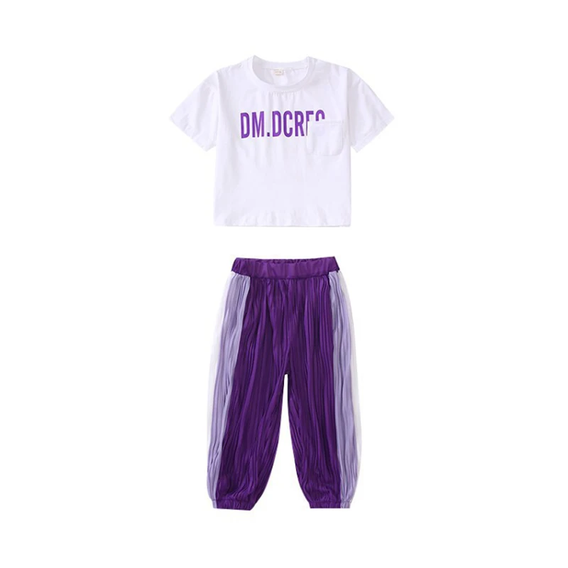 

Letter Print T-shirt+Sweatpants 2Pcs Girls Clothing Sets For Boys Sports Suits 2020 Summer Children Girls Clothes Fashion Suits