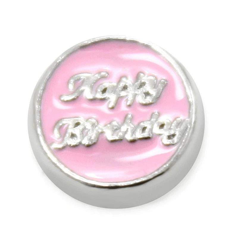 

20 шт./лот, подвески из сплава «Happy Birthday» ручной работы для изготовления стеклянных медальонов