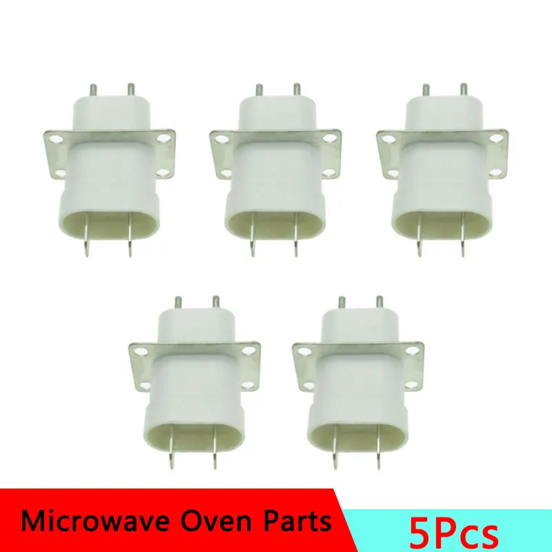 

5Pcs Electronic Microwave Oven Magnetron Plug 4 Filament Pin Sockets Converter Home Microwave Oven Spare Parts