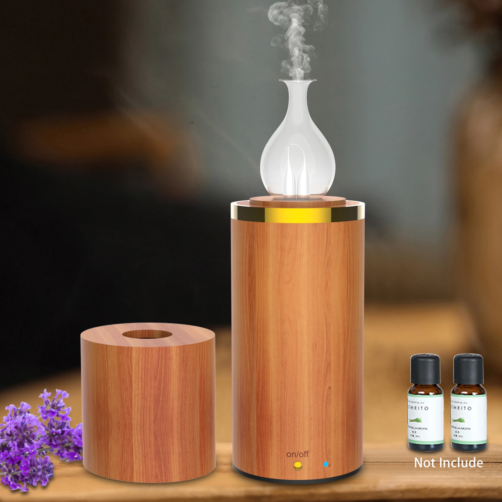 

Waterless Essential Oil Diffuser Portable Mini Oil Diffuser Ultra-Quiet USB Powered Aromatherapy Diffuser for Car Office Home