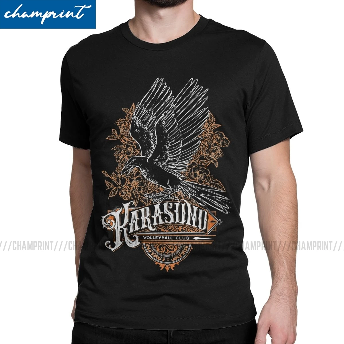 

Haikyuu Team Types Karasuno Anime Men's T Shirt Volleyball Manga Humor Tees Short Sleeve Round Collar T-Shirts Plus Size Tops