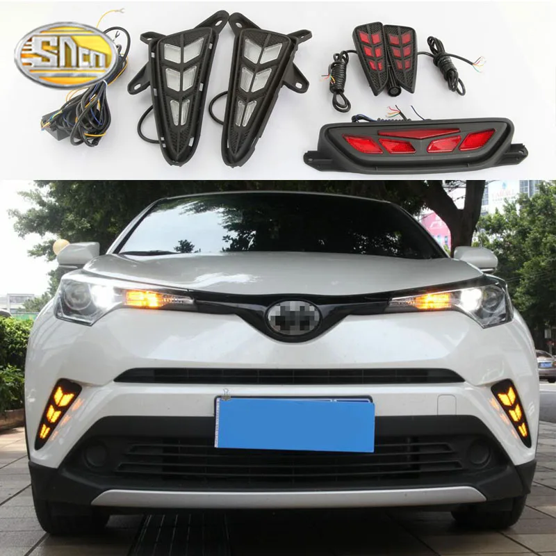 Для Toyota CHR IZOA C HR светодиодный DRL дневные ходовые огни Противотуманные фары крышка