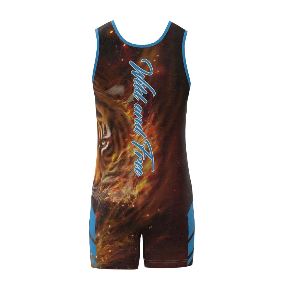 Kawasaki Sublimated Wrestling Singlet for Men and Youth, Power lifting and Exercise Equipment MMA Wrestling Cloth Underwear
