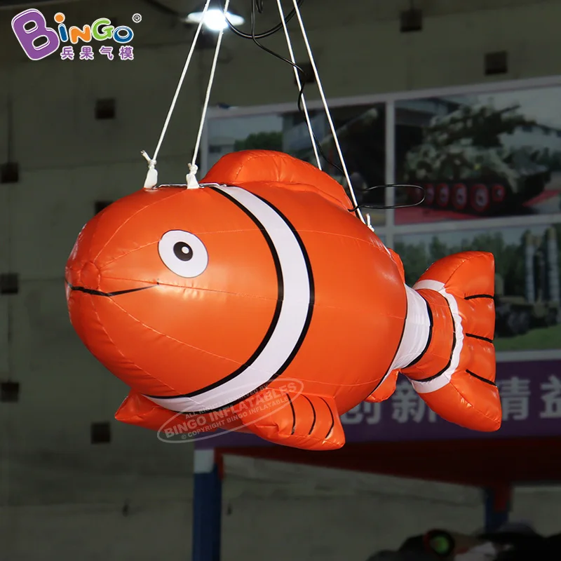 

Customized 1m length inflatable hanging clownfish toys fish balloon for ocean theme park/event/ show