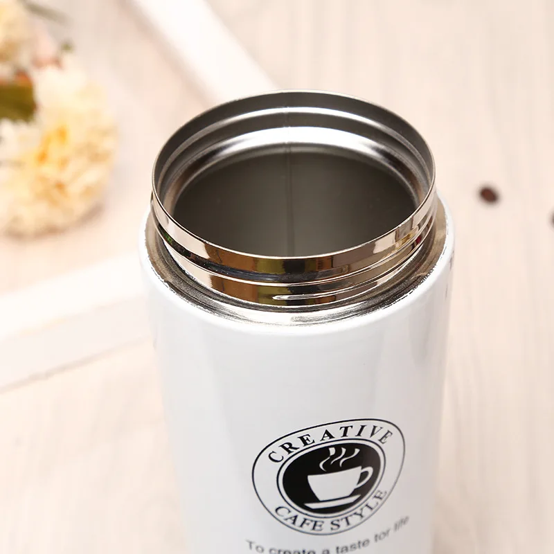 Новый стиль 380 мл кофейные кружки из нержавеющей стали изолированные бутылки для