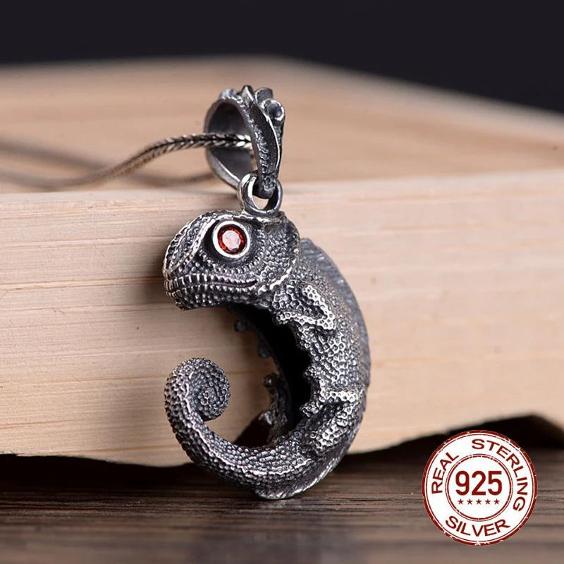 

925 Sterling Silver Fashion Jewelry Small And Cute Small Lizard Pendant Jewelry
